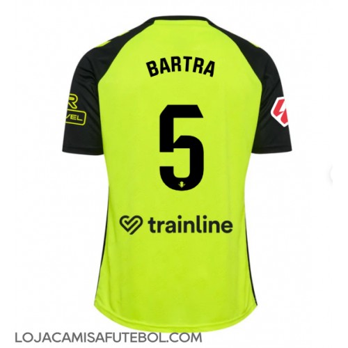 Camisa de Futebol Real Betis Marc Bartra #5 Equipamento Secundário 2024-25 Manga Curta